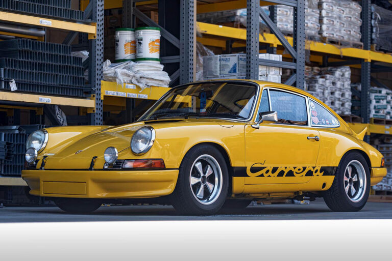 yellow Porsche 911 RS at Luftgekuhlt