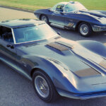 two black c3 corvettes "Mako Shark"
