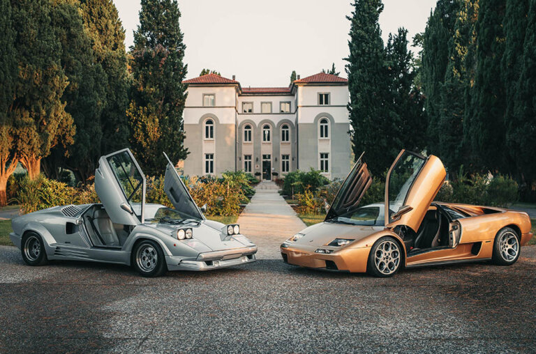 grey and bronze diablo next at an estate